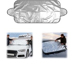 Auto zonnescherm - voorruit sneeuw gamaschen - voorruitbeschermer - winterse sneeuwbescherming - dubbelzijdig beschikbaar - geschikt voor auto's, SUV's en vrachtwagens (150*70 cm)