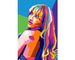 Sabrina Carpenter Poster - Muziek Posters - Pop Art - Actrice - Zangeres - Wanddecoratie Woonkamer - 180 gram papier - XS4616 - Formaat 30 x 40cm