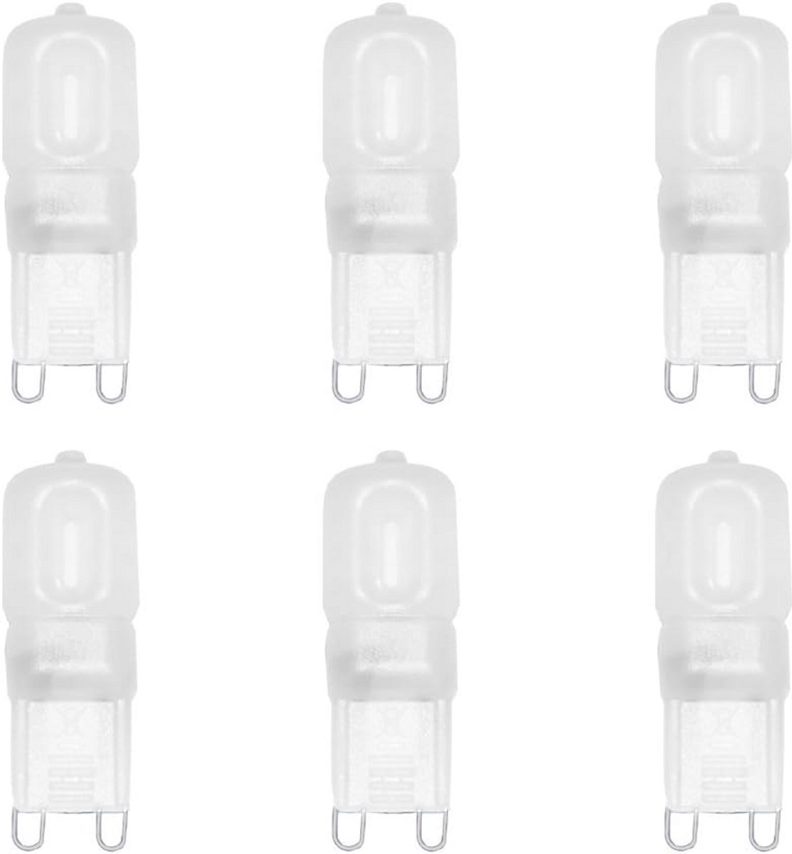 6-pack Mini LED Lampjes G9 2.5W Warm Wit 3000K Vervanging 20W Halogeen