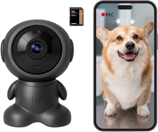 Narvie Robot Camera - 1080P HD - AI Smart Tracking - WiFi - Narvie - €43,99