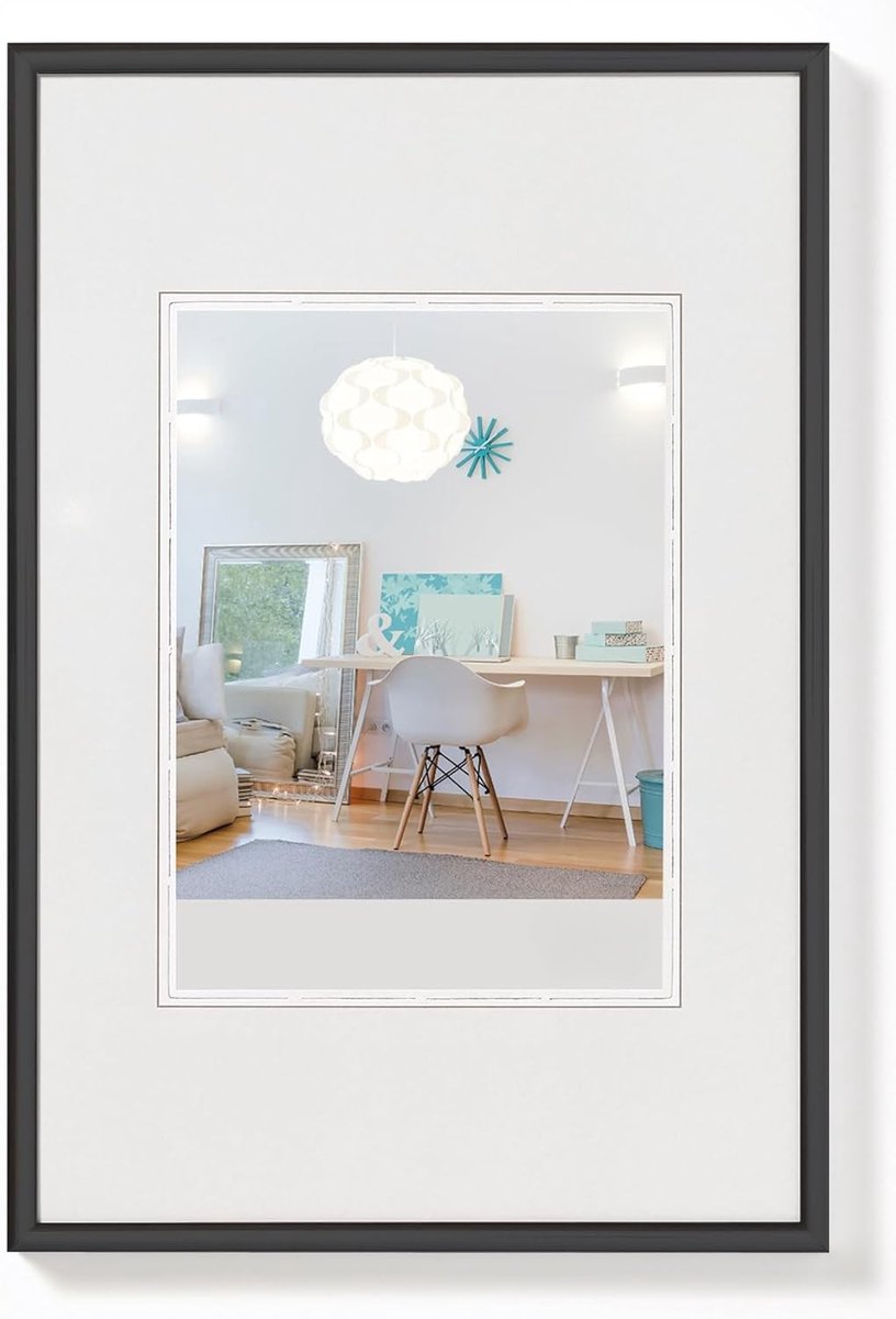 Famanu Kunststof fotolijst 20x30 cm Lifestyle serie, zwart