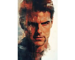 Poster Tom Cruise - Posters de films - Superstar - Portrait - Hollywood - Action - Décoration murale Salon - Papier 180 grammes - L4197RTB - Format 70 x 100cm