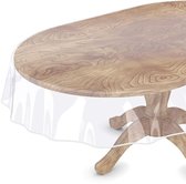 ANRO Tafelkleed, transparant beschermend tafelzeil, 0,2 mm, glashelder, doorzichtige folie, helder, 350 x 140 cm