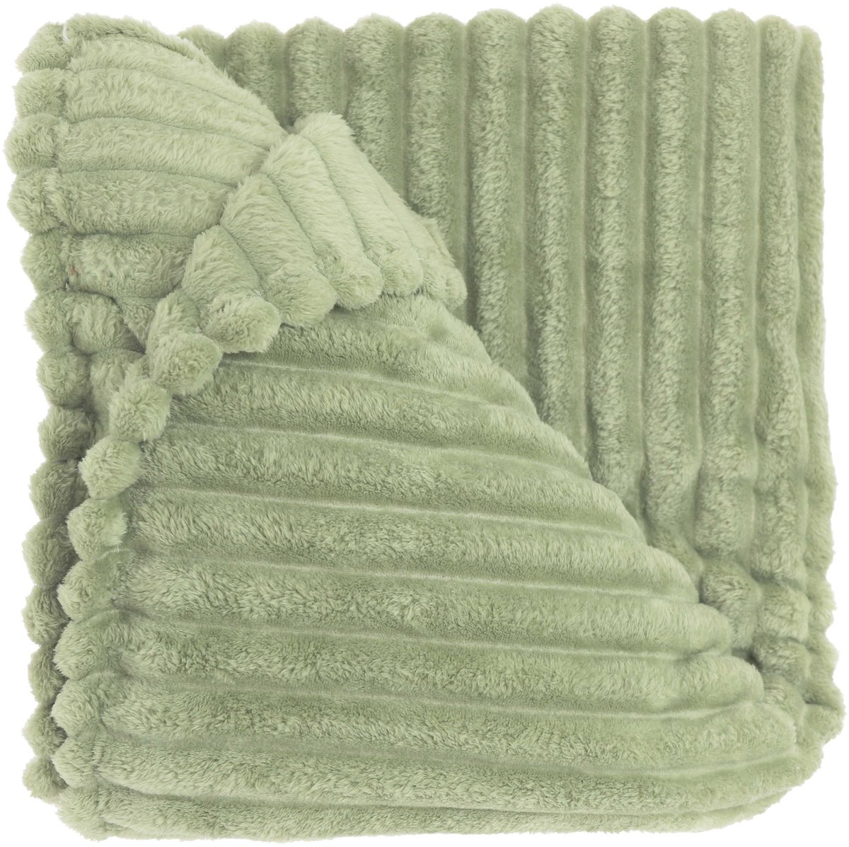 Unique Living Plaid Lex - Textiel - Groen - 200 x x 150 cm (BxHxD)