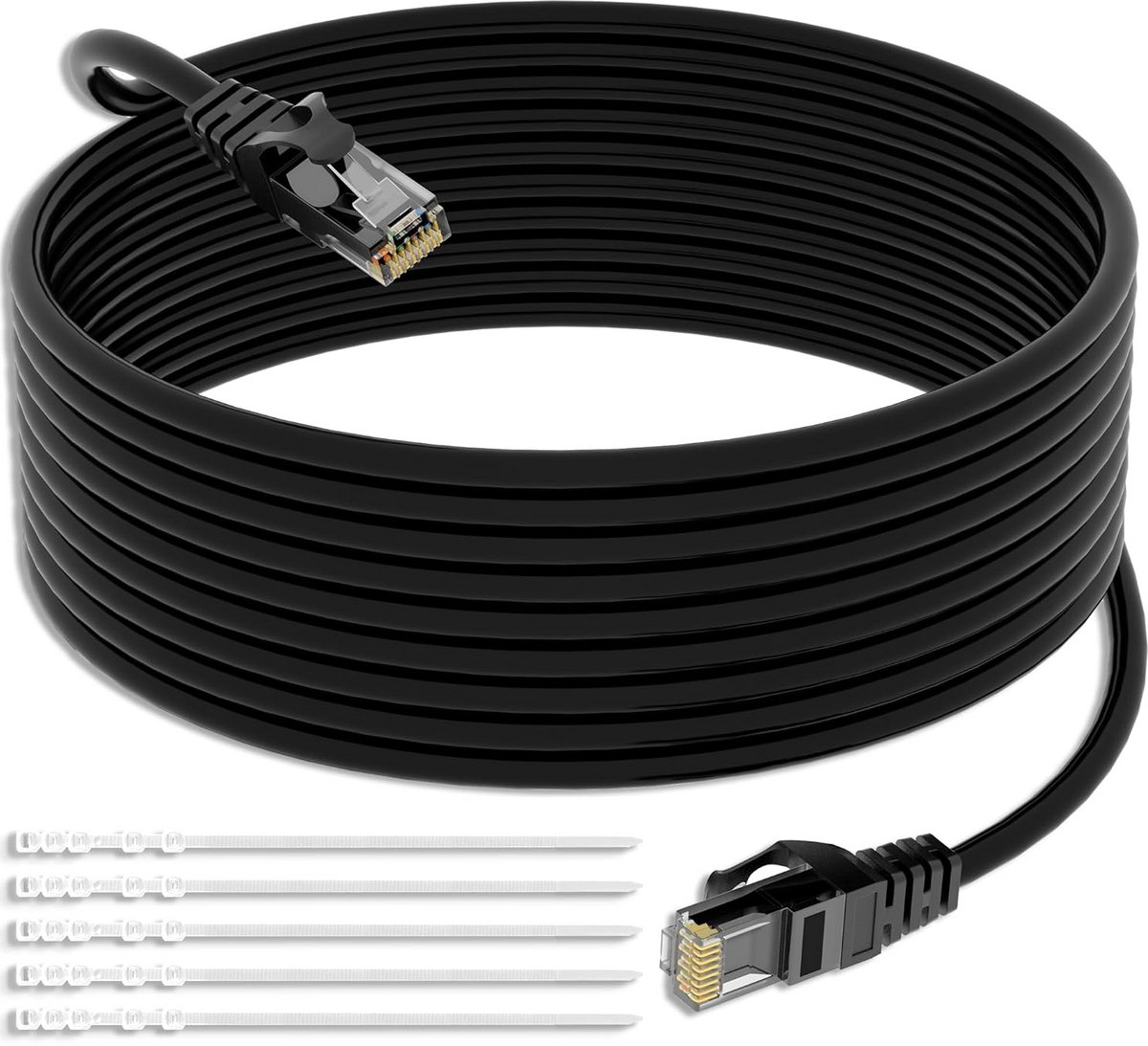 Netwerkkabel Ethernet Categorie 5e UTP Patchkabel 50 Meter voor Snelle Dataverbinding