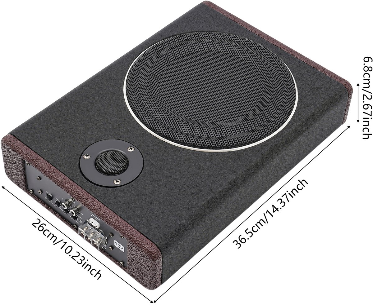 Novari - Subwoofer - Subwoofer auto - Subwoofer auto met versterker - Subwoofer actieve - Subwoofer met versterker - 600W - 200Hz – foto 8