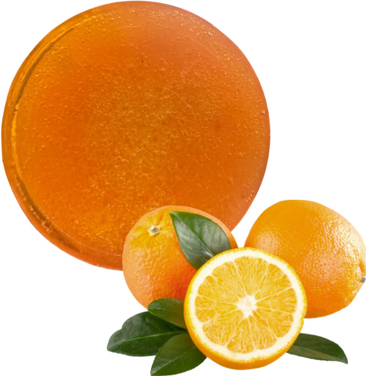 De Vitamineshop - Zeep - Natuurlijke Sinaasappelzeep -met - ingebouwde spons - 100% Natuurlijk - Skincare