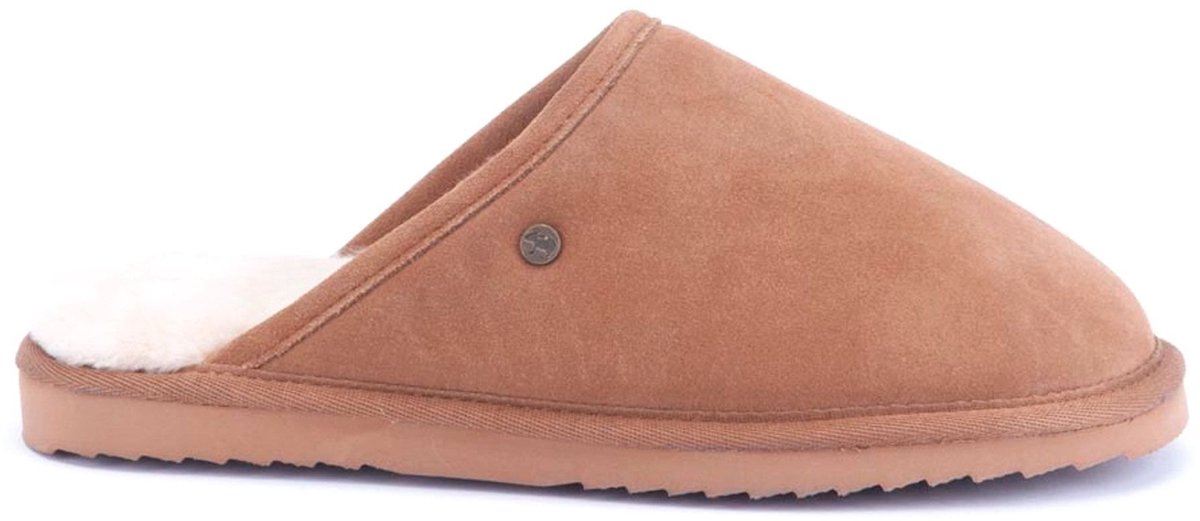 Warmbat Classic Heren Sloffen - Cognac