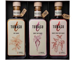 TOMASU - Soy Sauce Assortiment - 3 x 200 ml - Kadoverpakking