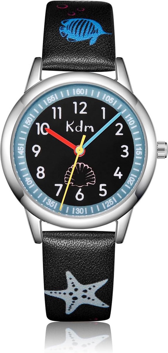 Kinderhorloge Analoog Waterdicht - Leren Klokkijken voor Jongens en Meisjes (4-12 jaar)