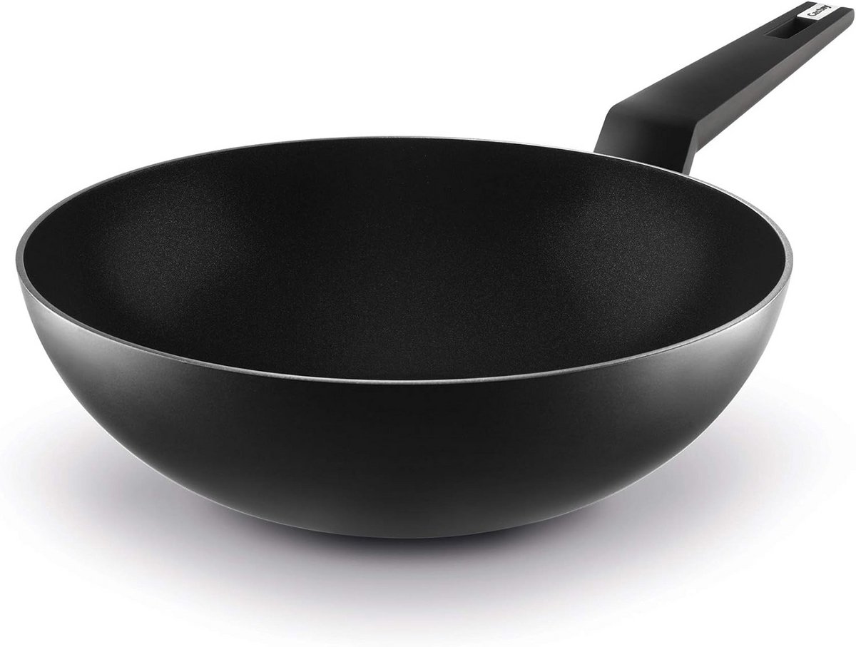 Titanium Wokpan met Handvat Geschikt voor Inductie, 28 cm