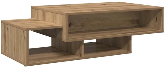 vidaXL Salontafel 105 x 55 x 32 cm en bois de chêne massif - Table basse - Tables basses - Table de salon