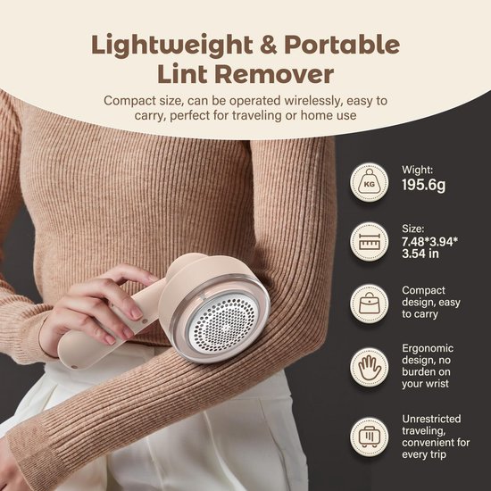 QEOTOH Herbruikbare Lint Rollerbal, Wasbare Haarverwijderaar Voor Kleding Draagbare Lintroller Huisdierenhaar Huishoudelijk Extra Kleverige Lintverwijderaar Tapijten Bedden Banken 1250914710