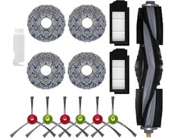 Ronte - Vervangende kit voor Stofzuiger Debot X1 TURBO / X1 OMNI / T10 TURBO - 1 Hoofdborstel, 2 Hepa filter, 6 Zijborstel, 4 Rag, 1 Borstel