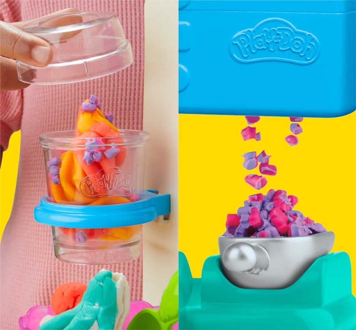 Play-Doh Rainbow Softijs Speelset - Boetseerklei - Inclusief 5 Play-Doh potjes — afbeelding 9
