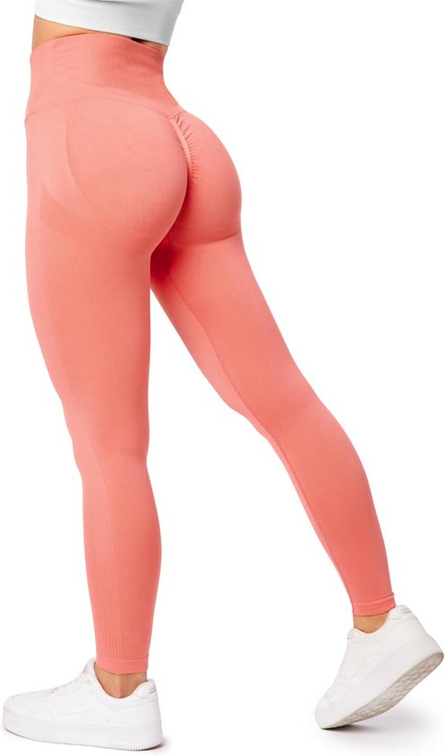 Somdiffy Short Sport Femme Push Up Taille Haute - Legging Court Butt Scrunch Fitness Gym Yoga