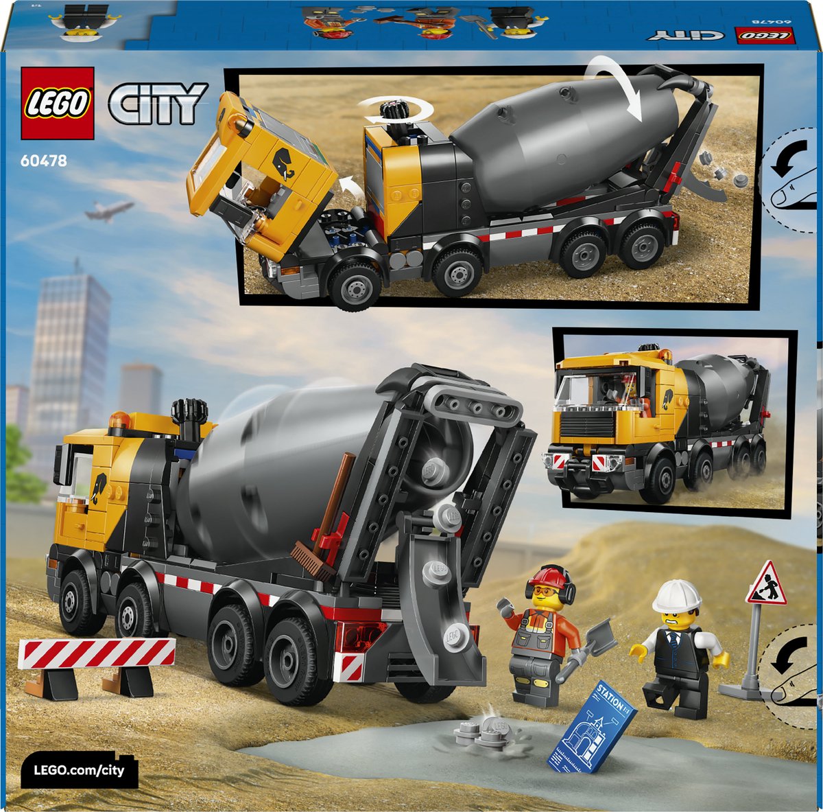 LEGO City Great Vehicles - Cementwagen - 6+ Jaar - Inclusief Figuren — afbeelding 11