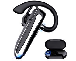 Ynkkvre - Bluetooth-headset - Draadloos headset - Headset met microfoon - Handsfree headset - In-ear Bluetooth-headset - CVC 8.0 ruisonderdrukking - Tot 24 uur gesprekstijd - Comfortabele 360° rotatie - Dubbele apparaatverbinding