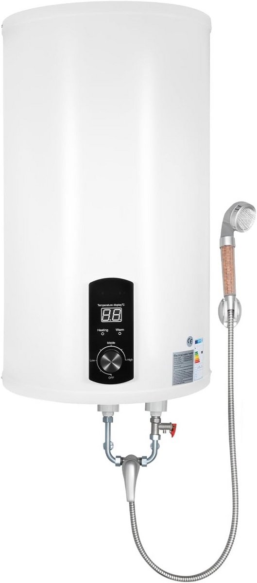 Elektrische Warmwaterboiler 70 Liter Wandmontage Doorstroomverwarmer 2KW