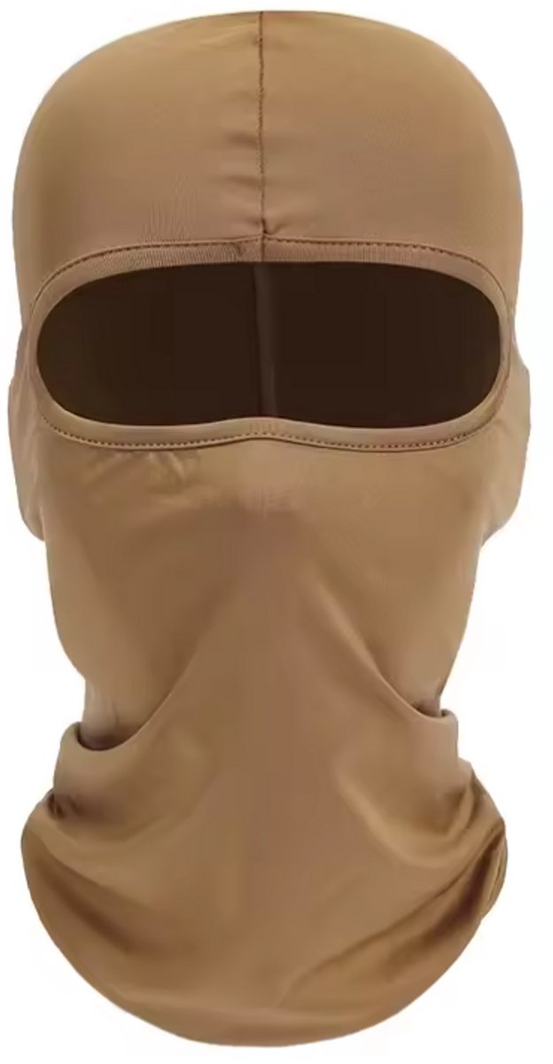 New Age Devi Bivakmuts Balaclava Nekwarmer Ski Snowboard Motorrijden Gezichtsmasker Bruin