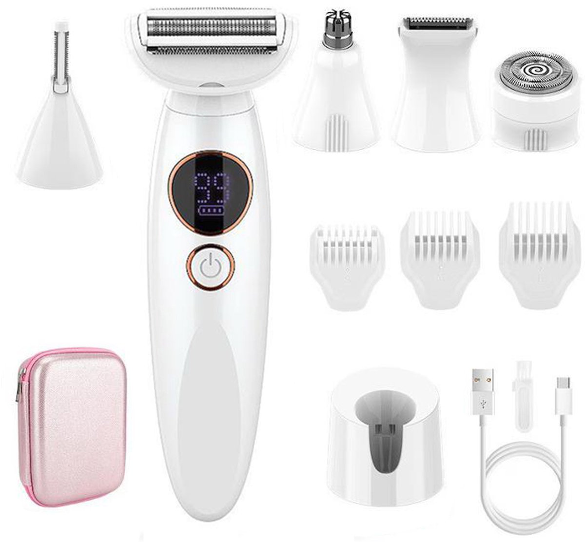 Azorix 8-in-1 Ladyshaver Waterdicht