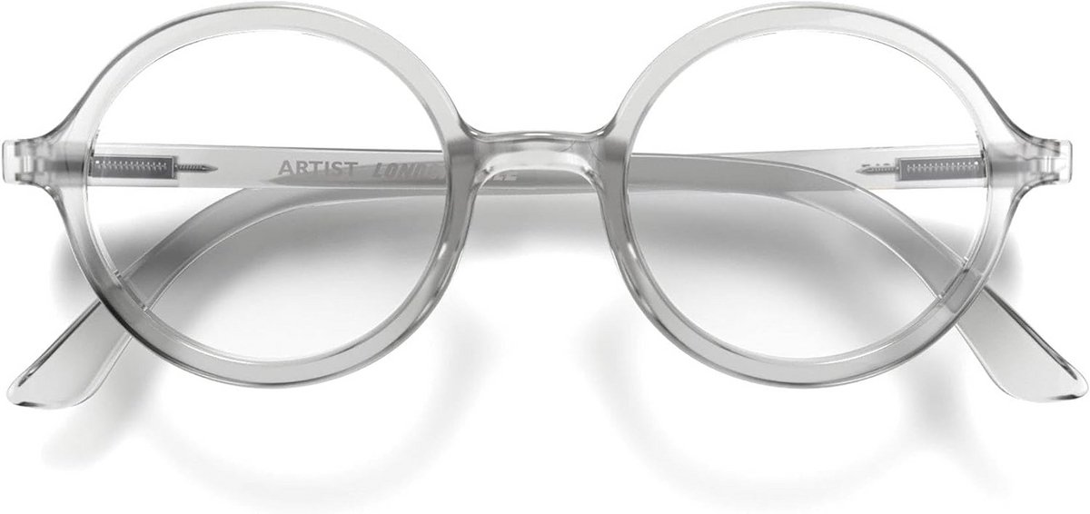Stijlvolle Ronde Leesbril Unisex met Flexibele Scharnieren