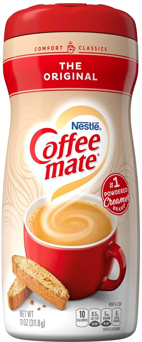 Coffee Mate Original Koffiecreamer Poeder 312 g – Klassieke Romige Smaak voor Koffie, Niet Gekoeld Nodig | Ideaal voor Thuis en Kantoor met Kajal Sticker