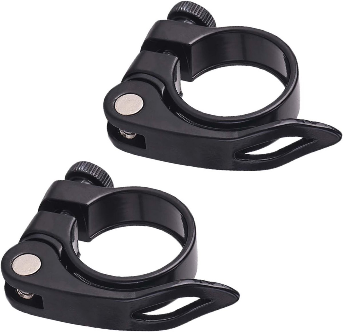 Fietszadelpenklemmen 31,8 mm - 2 Stuks met Snelspanhendel voor Fiets