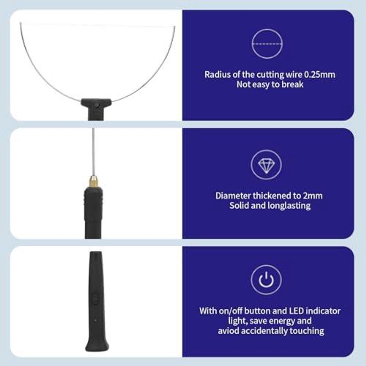 Allecta - Elektrische Foam Cutter Pen voor Piepschuim Snijden - 3-in-1 Gereedschap Kit met Adapter - Vorm Snijden - EU Plug - Handig voor Hobbyisten en Doe-het-zelvers.