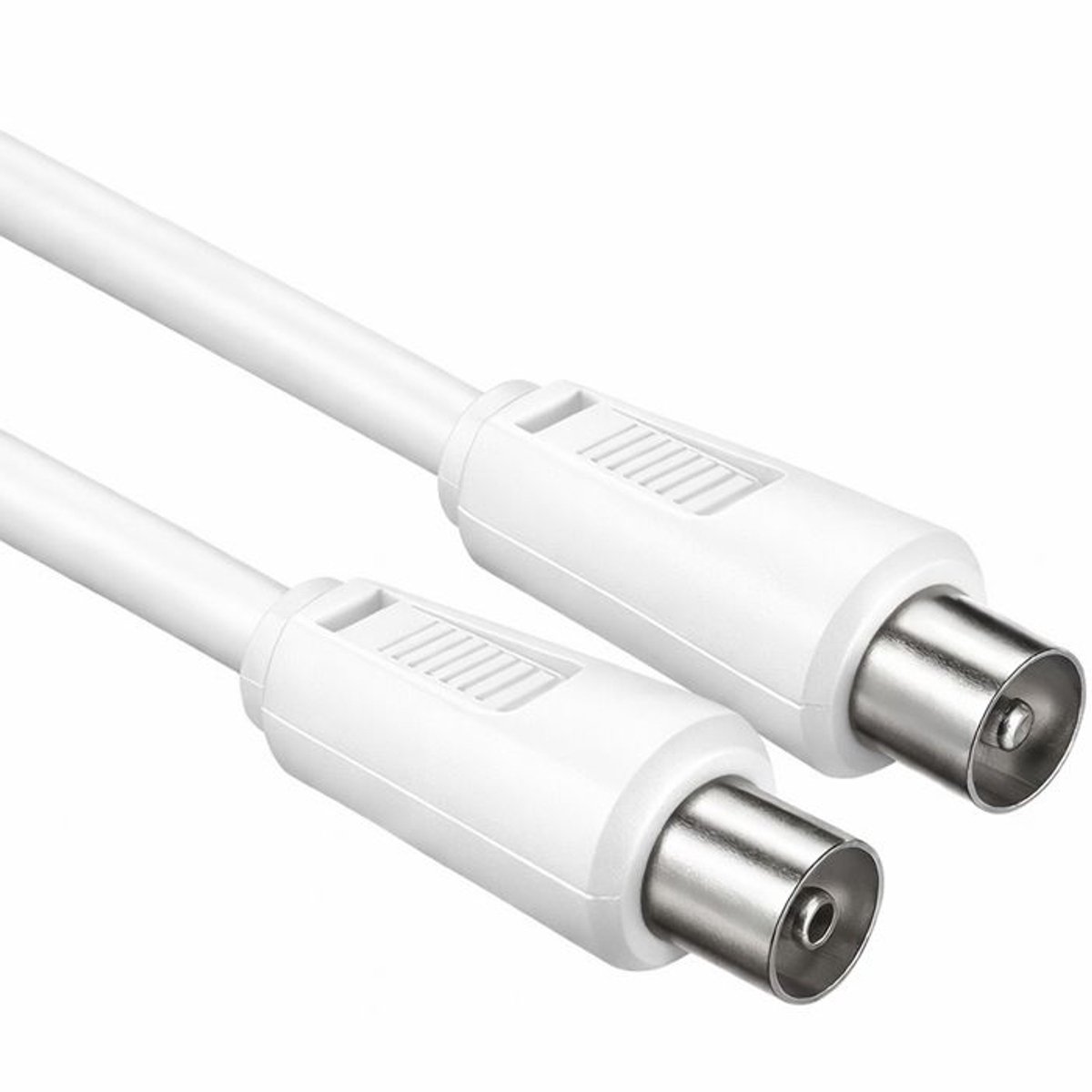 Premium Coax Kabel - Dubbel afgeschermd - IEC Coax Kabel voor TV - Wit - 20 meter - Allteq