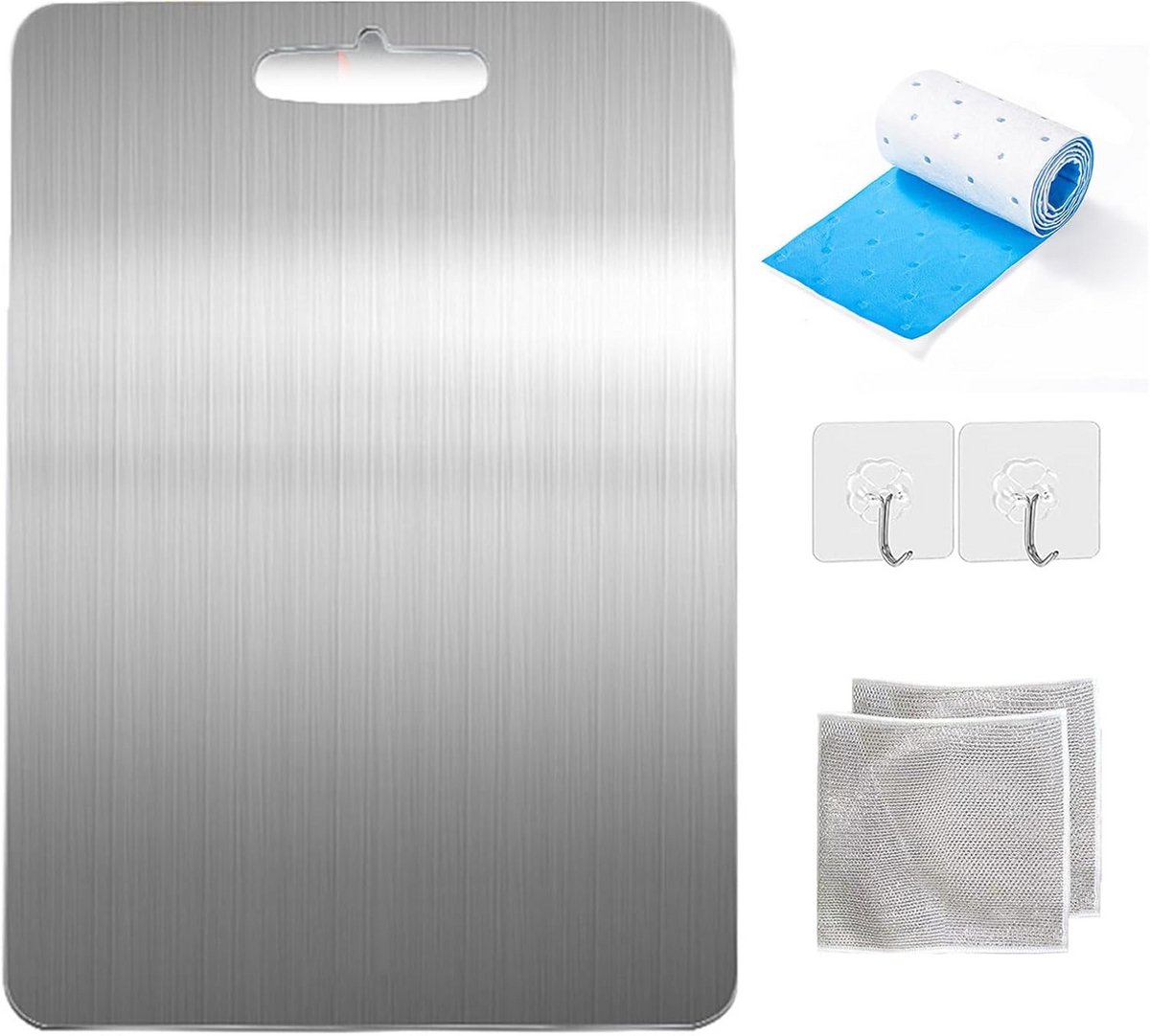 Set Titanium Snijplanken voor de Keuken RVS Multifunctioneel
