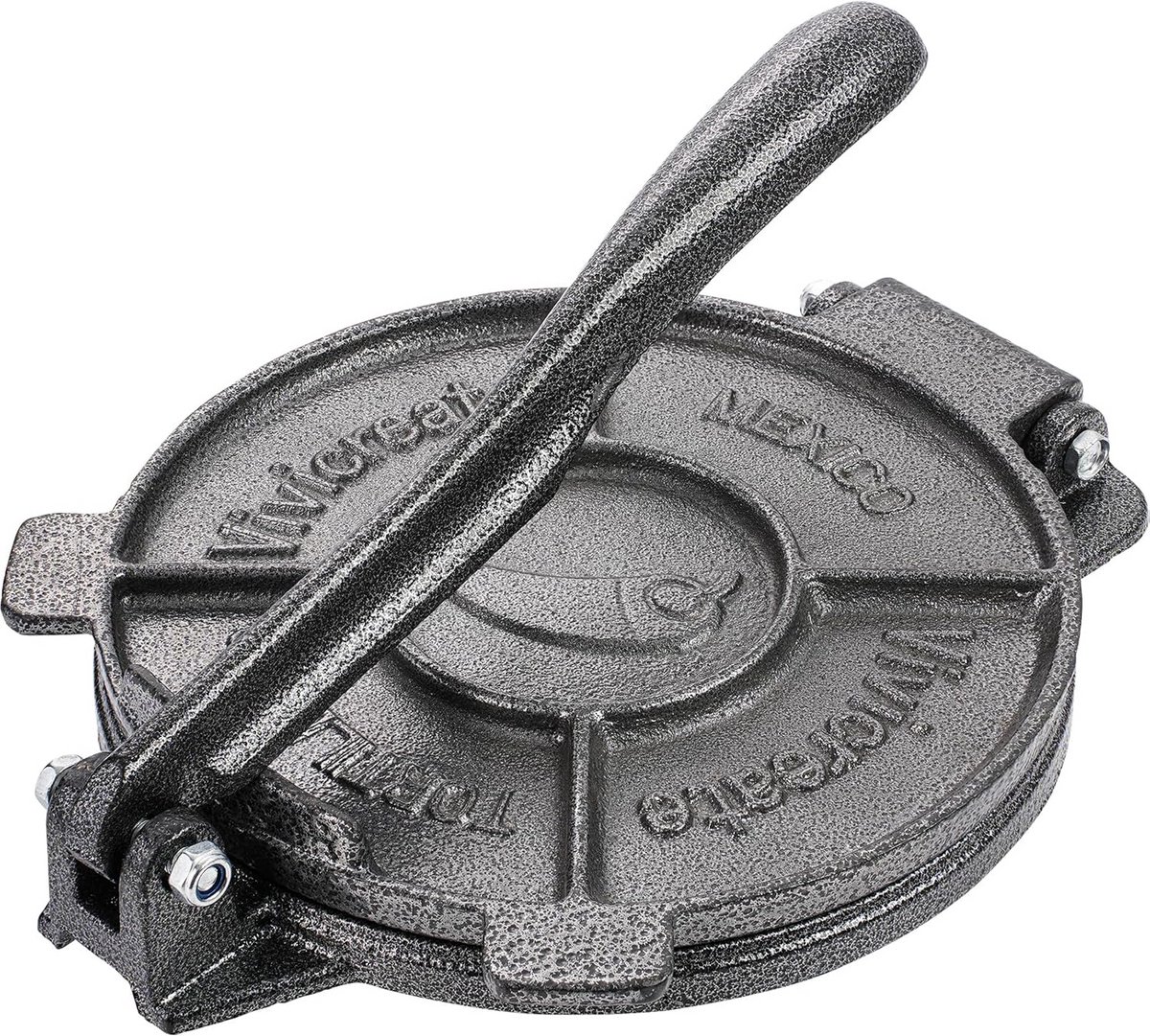 Robuuste Gietijzeren Tortillapers 19 cm voor Perfecte Wraps en Rotis