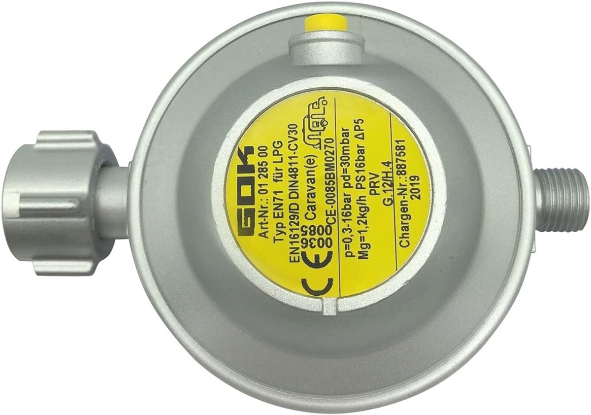 Lagedrukregelaar 1,2 kg/h 30 mbar voor Veiligheidsinstallaties