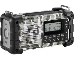 Sangean MMR-99 DAB+ Arctic Noodradio DAB+ - FM - AUX - Bluetooth - Zonnepaneel - Handslinger - Acculaadfunctie