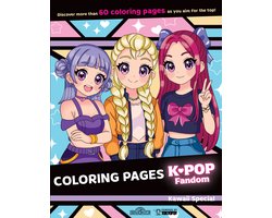 K-Pop Fandom Coloring Pages: Kawaii Special
