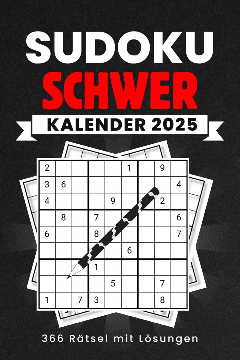 Zeer Moeilijke Sudoku Kalender 2025: 366 Dagelijkse Puzzels met Oplossingen