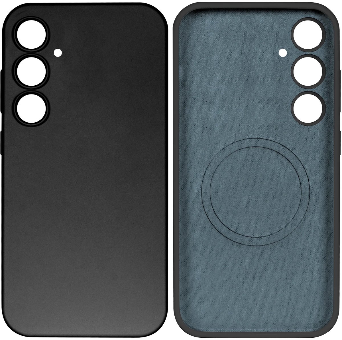 Rixus Soft TPU Phone Case With MagSafe For Samsung Galaxy S24 Plus Black