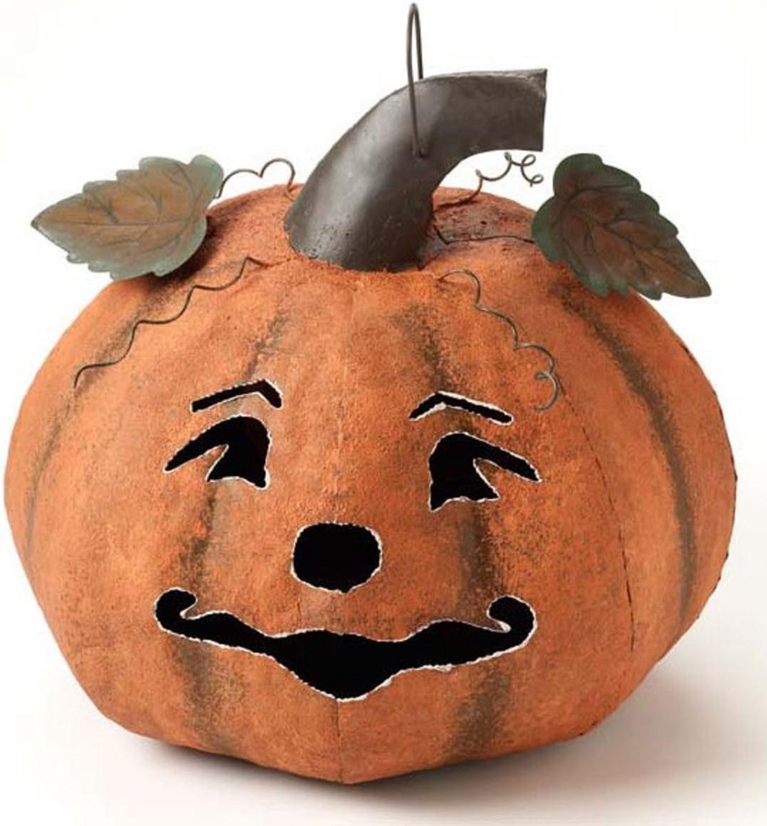 Grote metalen pompoen lantaarn voor Halloween