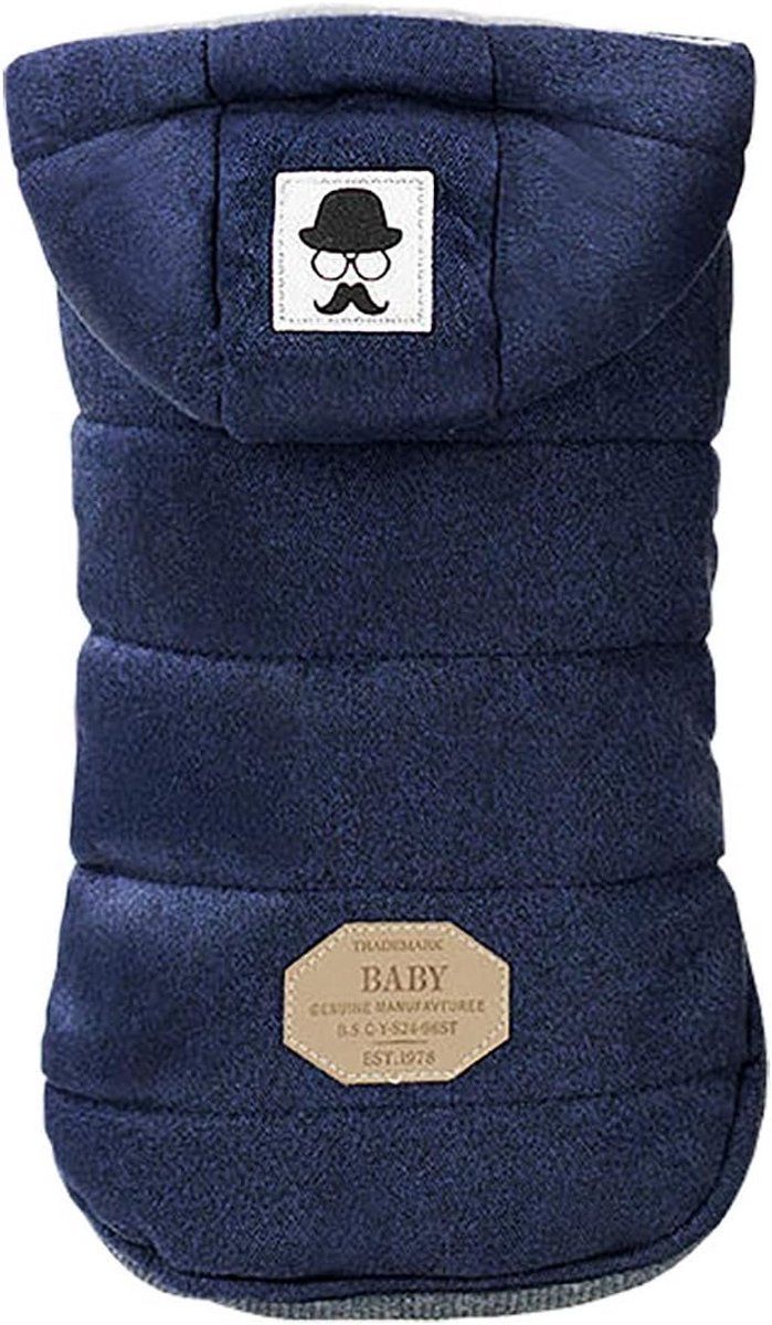 Warme Winterjas Hond met Capuchon - Dikke Pyjama/Trui voor Kleine en Middelgrote Honden