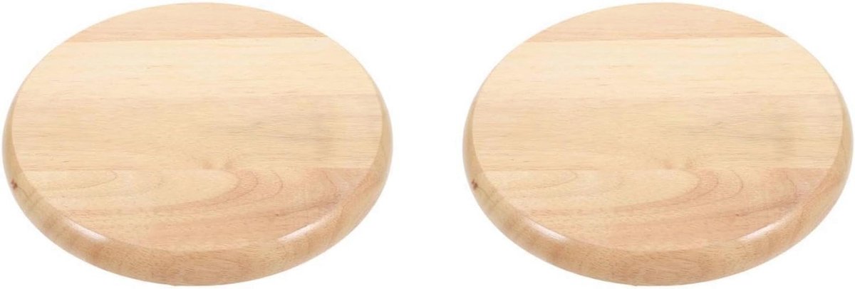 Houten Barkruk Zitting Vervangingen - Set van 2 Ronde Stoelzittingen 30 cm