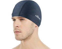 Firesara Lycra Lycra badmuts, zwemmuts, scheurvast, comfortabel, antislip, voor mannen en vrouwen, kort haar, lang, volwassenen, jongens, meisjes