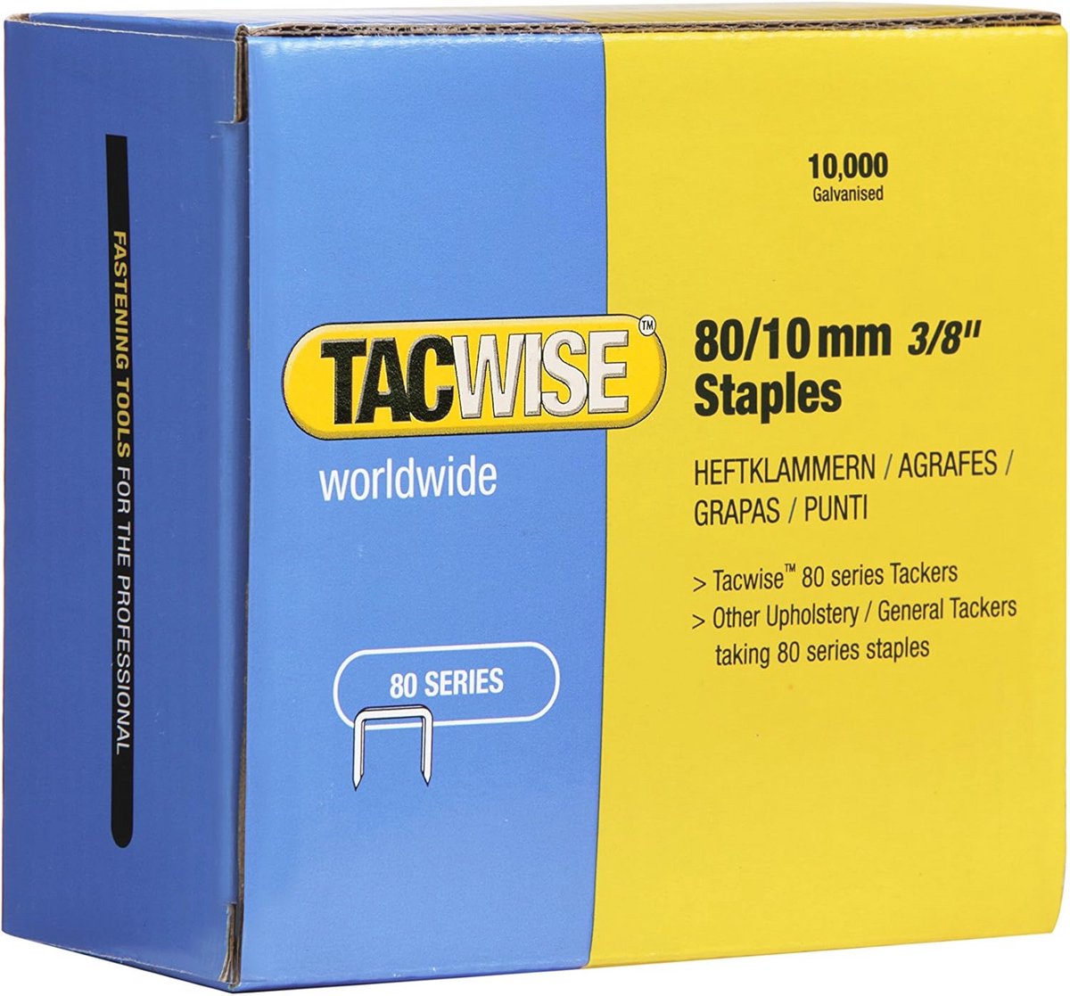 Gegalvaniseerde Nietjes 80/10 mm - Verpakking van 10.000 stuks