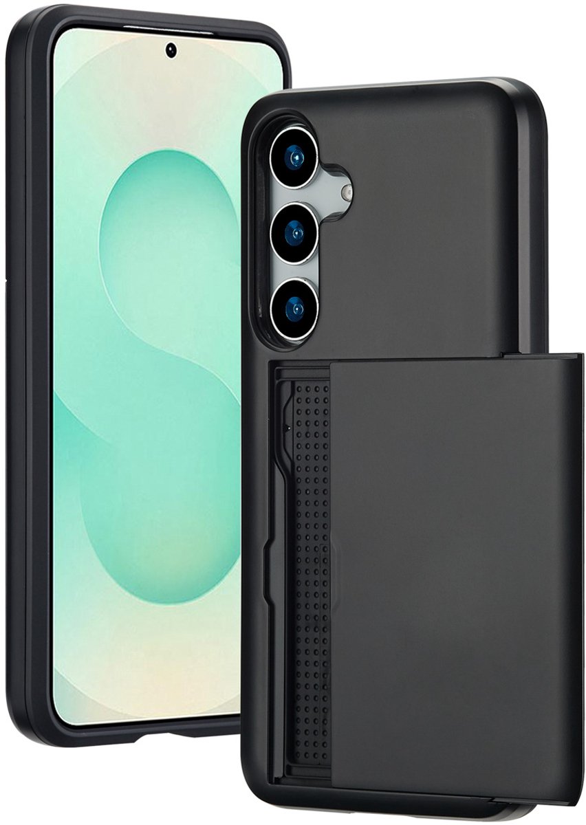 imoshion Hoesje met Pasjeshouder - Geschikt voor Samsung Galaxy S25 Plus - Zwart