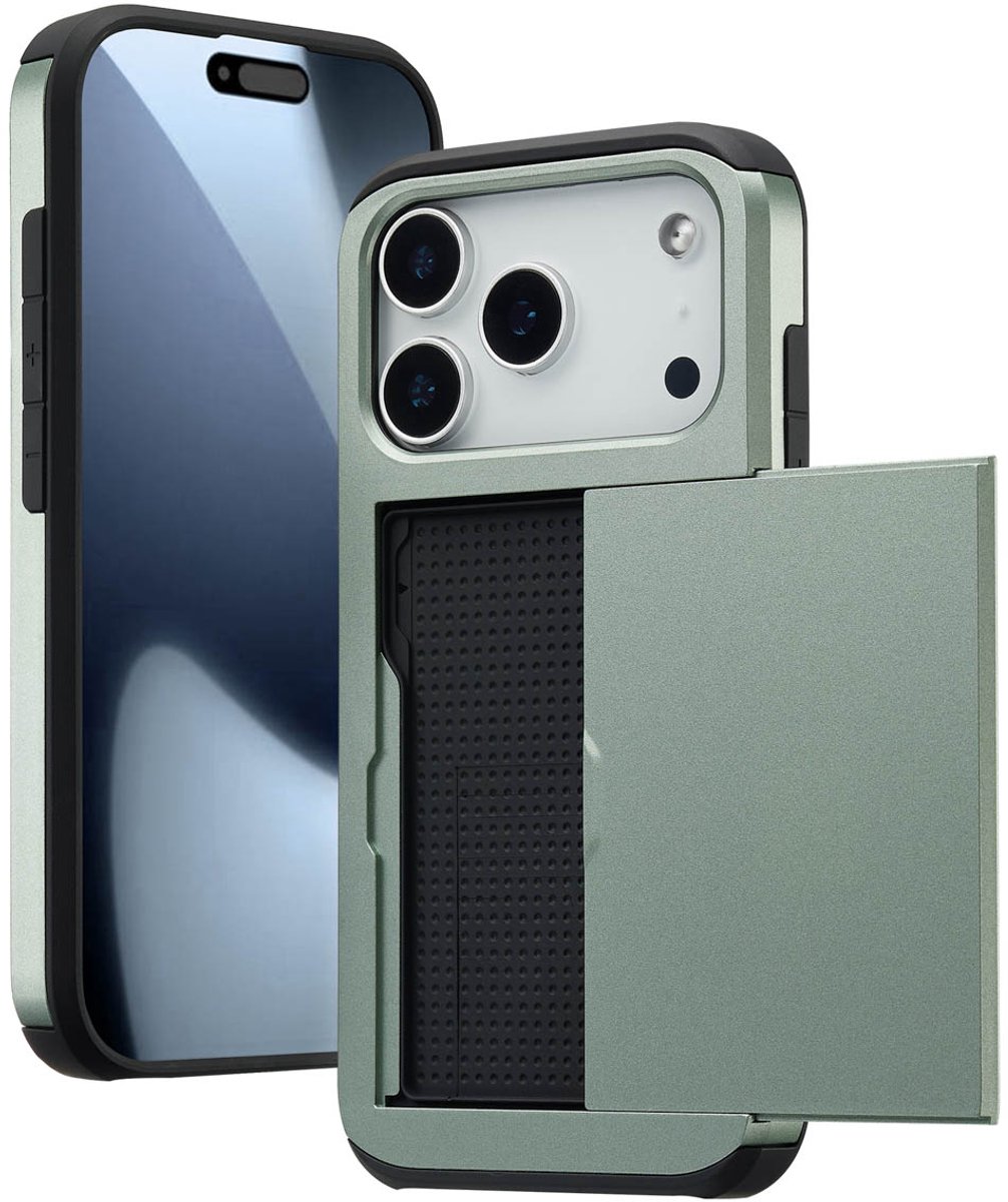 imoshion Hoesje met Pasjeshouder - Geschikt voor Apple iPhone 17 Pro - Groen