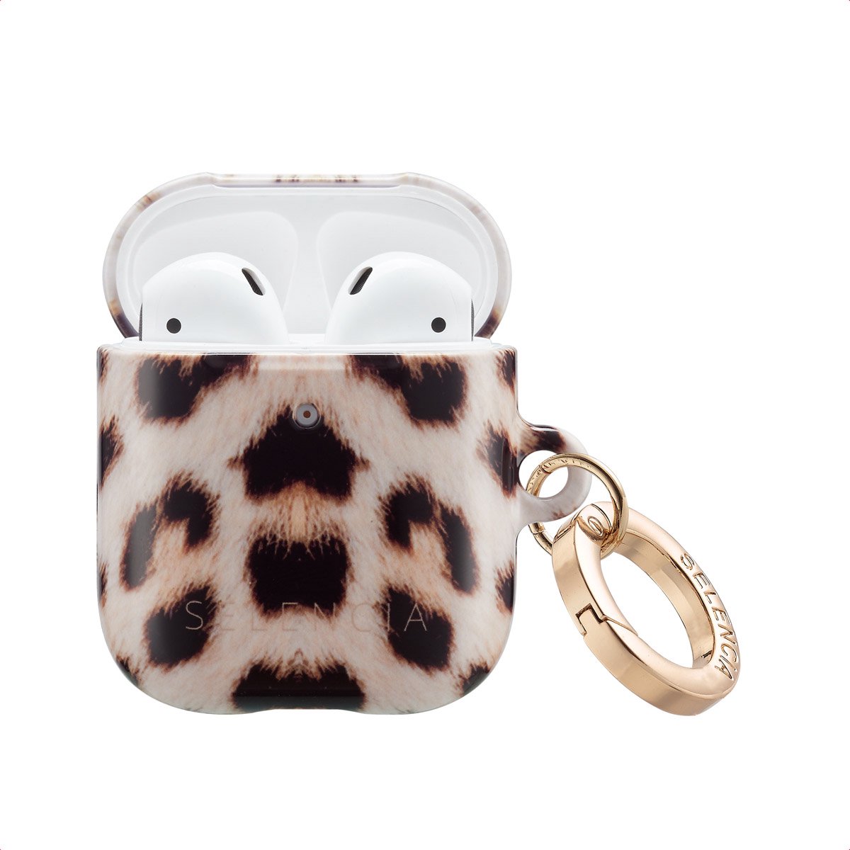 Selencia Case - Hoesje geschikt voor AirPods 1 / 2 - Wild Leo