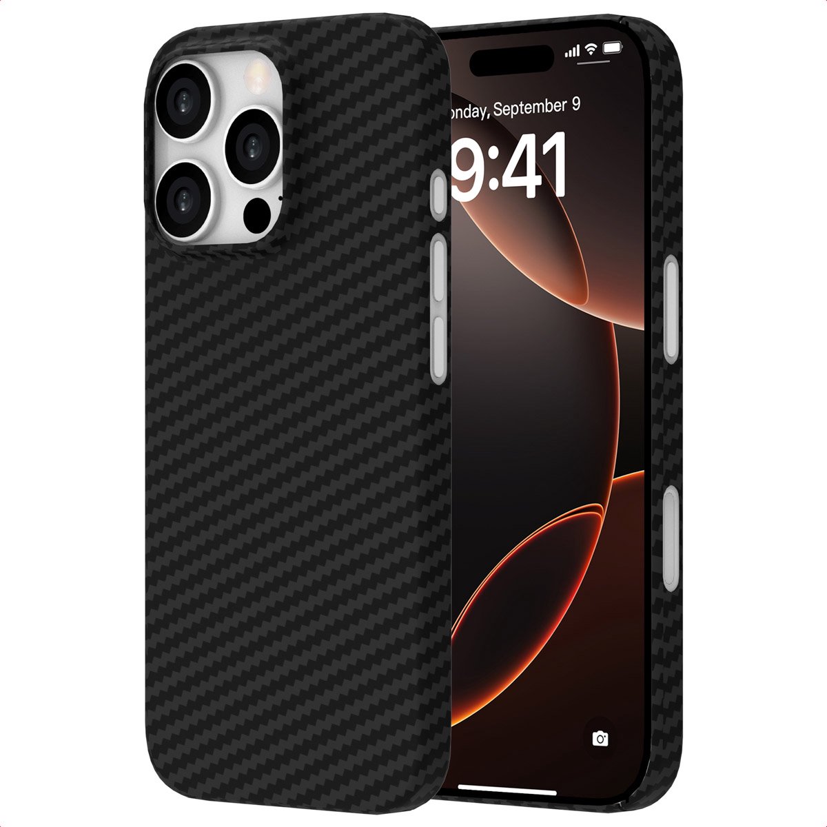 Accezz Hoesje - Geschikt voor Apple iPhone 16 Pro - backcover - Zwart