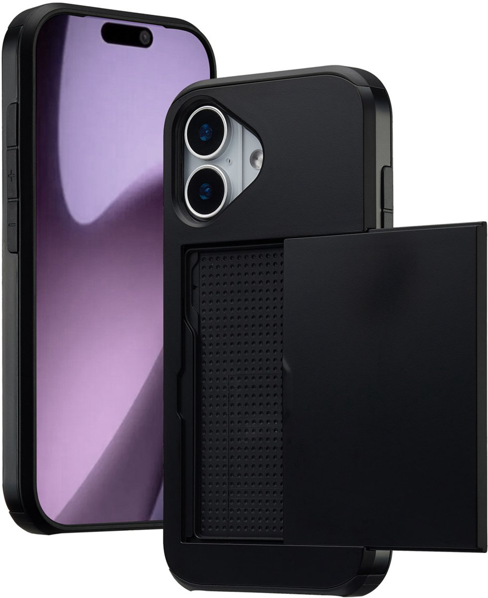 imoshion Hoesje met Pasjeshouder - Geschikt voor Apple iPhone 17 - Zwart