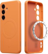 imoshion Hoesje - Geschikt voor Samsung Galaxy S25 - Color Backcover met Magnetische Ring - Oranje