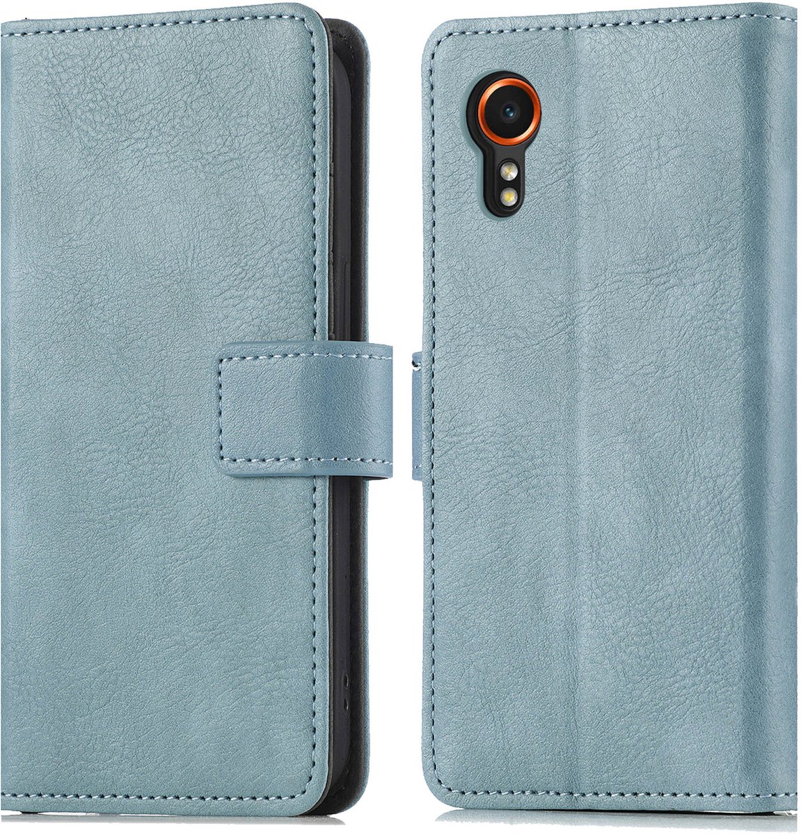 imoshion Hoesje - Geschikt voor Samsung Galaxy Xcover 7 - Luxe Bookcase - Lichtblauw