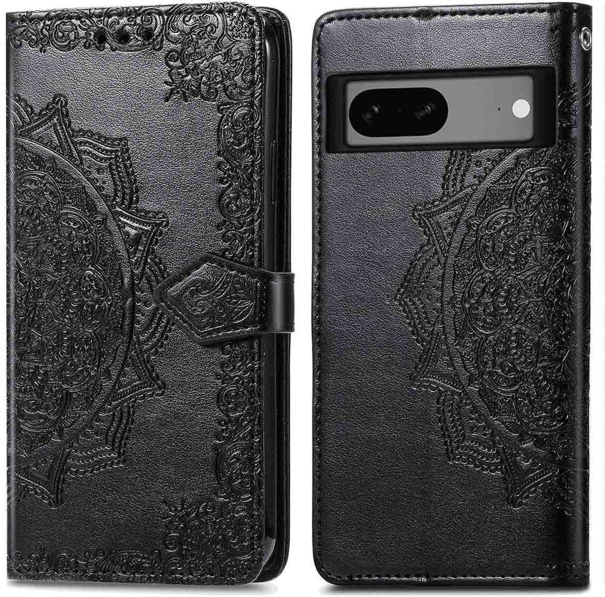 imoshion Hoesje - Geschikt voor Google Pixel 7a - Mandala Bookcase - Zwart